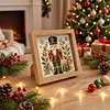 Christmas Nutcracker Glass Mosaic DIY Craft Kit &ndash; Framed Christmas Wall Art