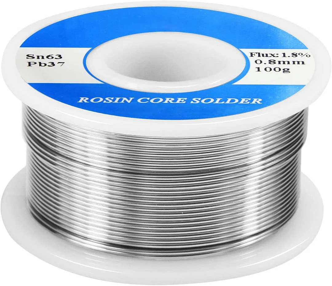 63-37 Tin Lead Rosin Core Solder Wire for Electrical Soldering (0.8mm 50g)