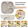 Medical Stone Omelette Pan Nonstick Frying Pan Divided Pancake Pan for Breakfast