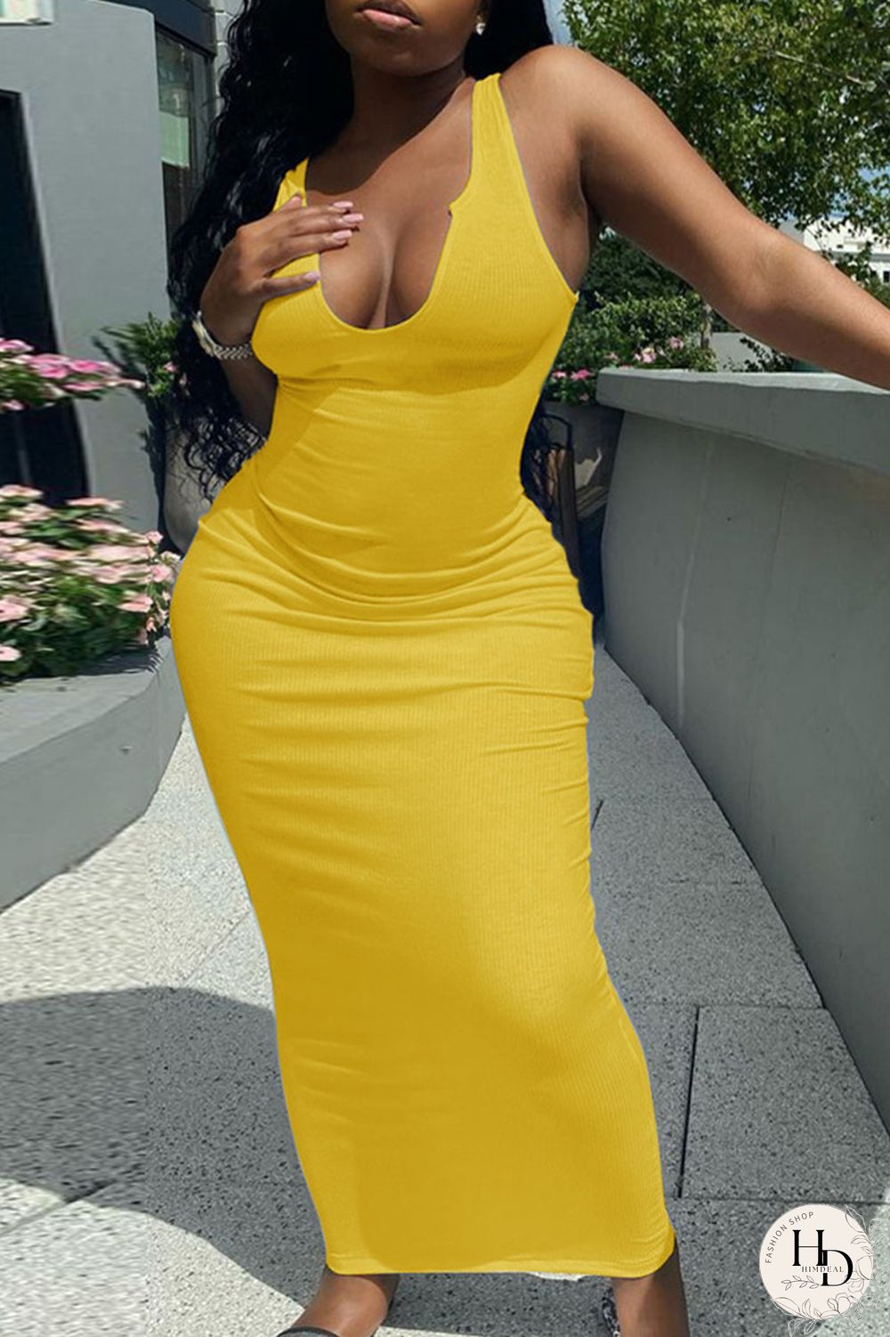 Light Purple Casual Daily Solid Split Joint V Neck A Line Dresses