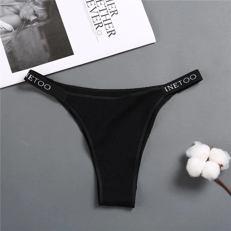 Women's Panties Cotton Briefs Female Underpants Sexy Panties Thong Pantys Underwear Solid Color Intimates Lingerie for Women