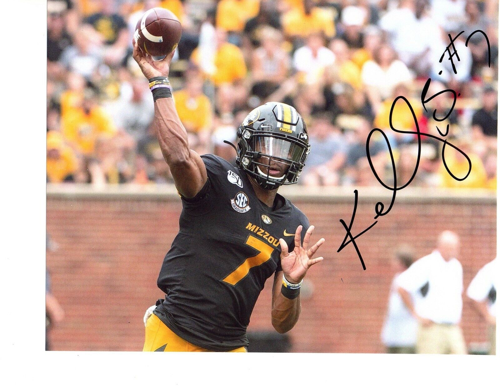 Kelly Bryant Missouri Tigers signed autograph 8x10 football Photo Poster painting 2020 NFL Draft