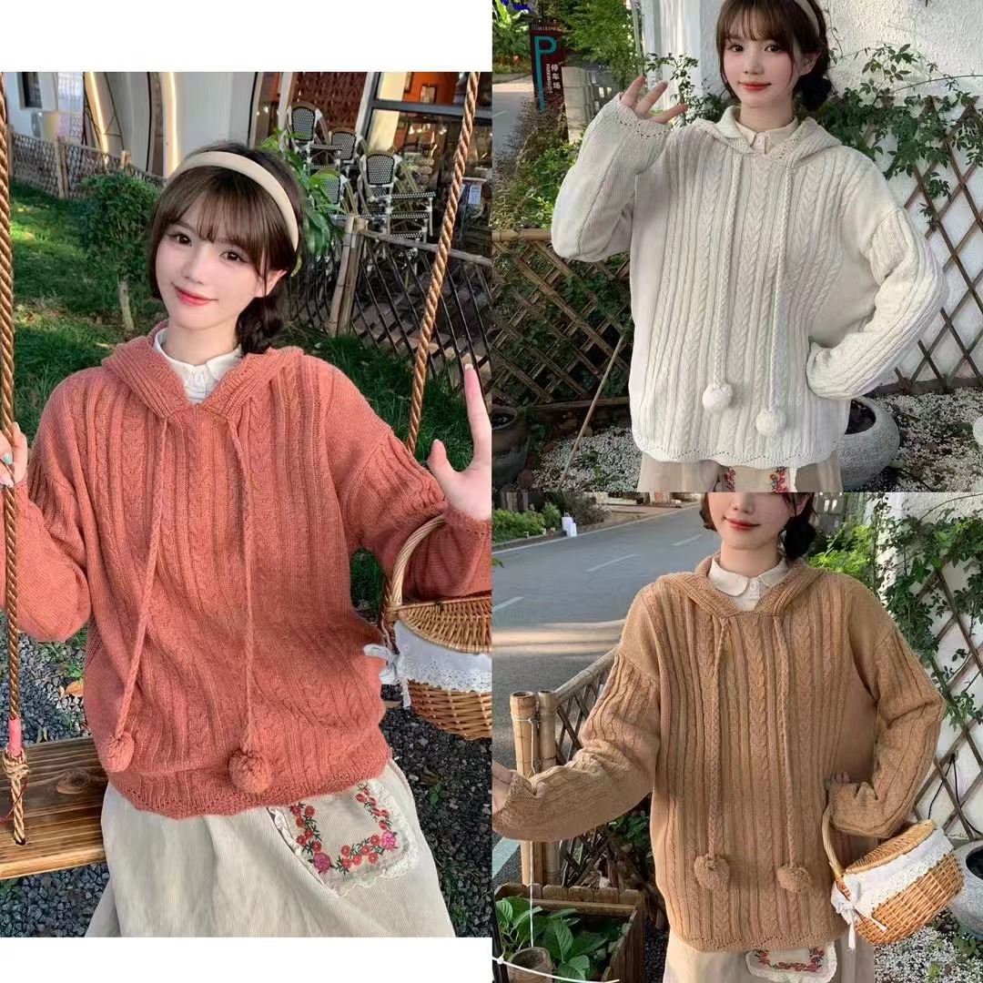 Chicfifth Sweater Women Winter Long Sleeve High Quality Autumn Vintage Top Knitted Cardigan