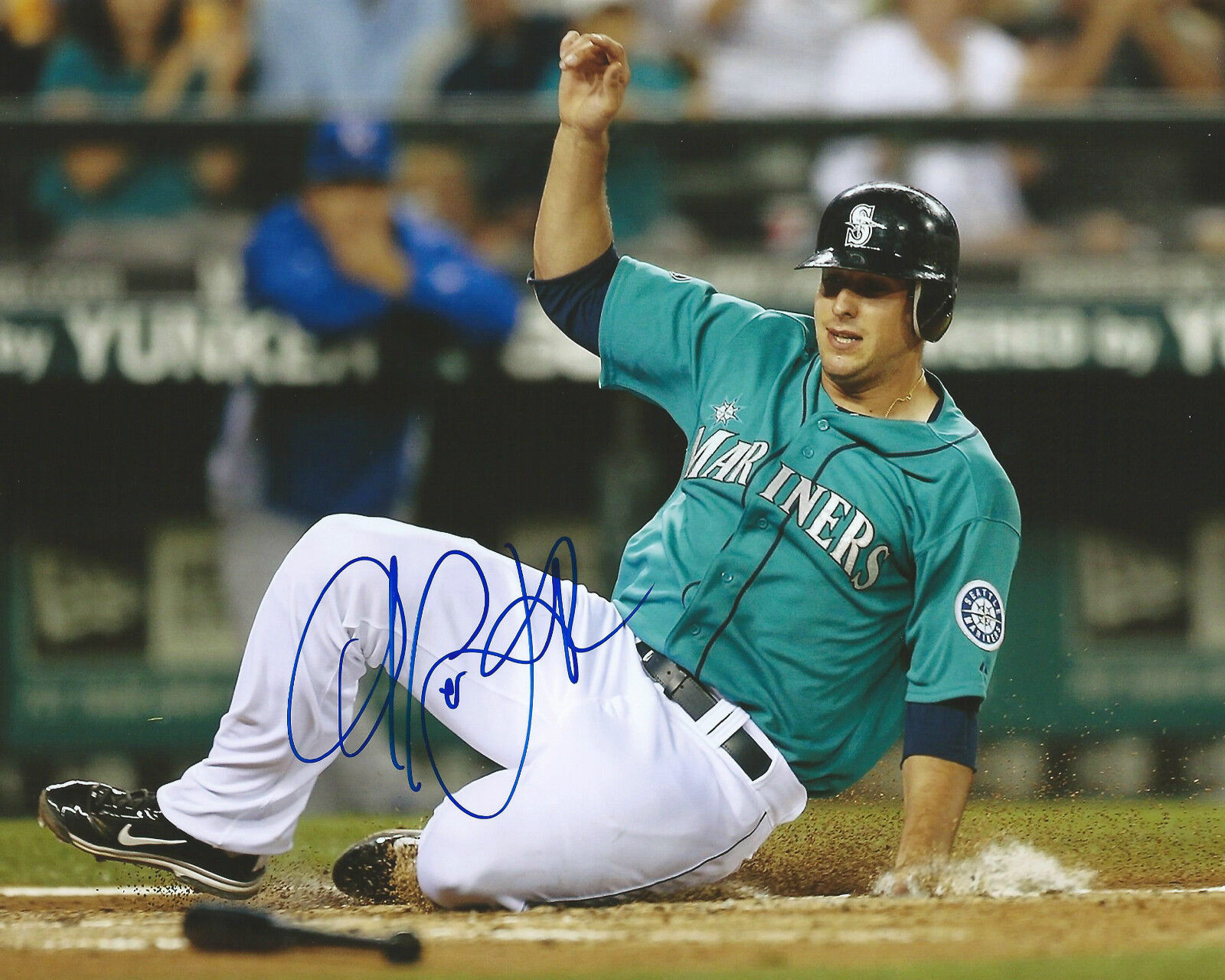 **GFA Seattle Mariners *ALEX LIDDI* Signed 8x10 Photo Poster painting A5 COA**