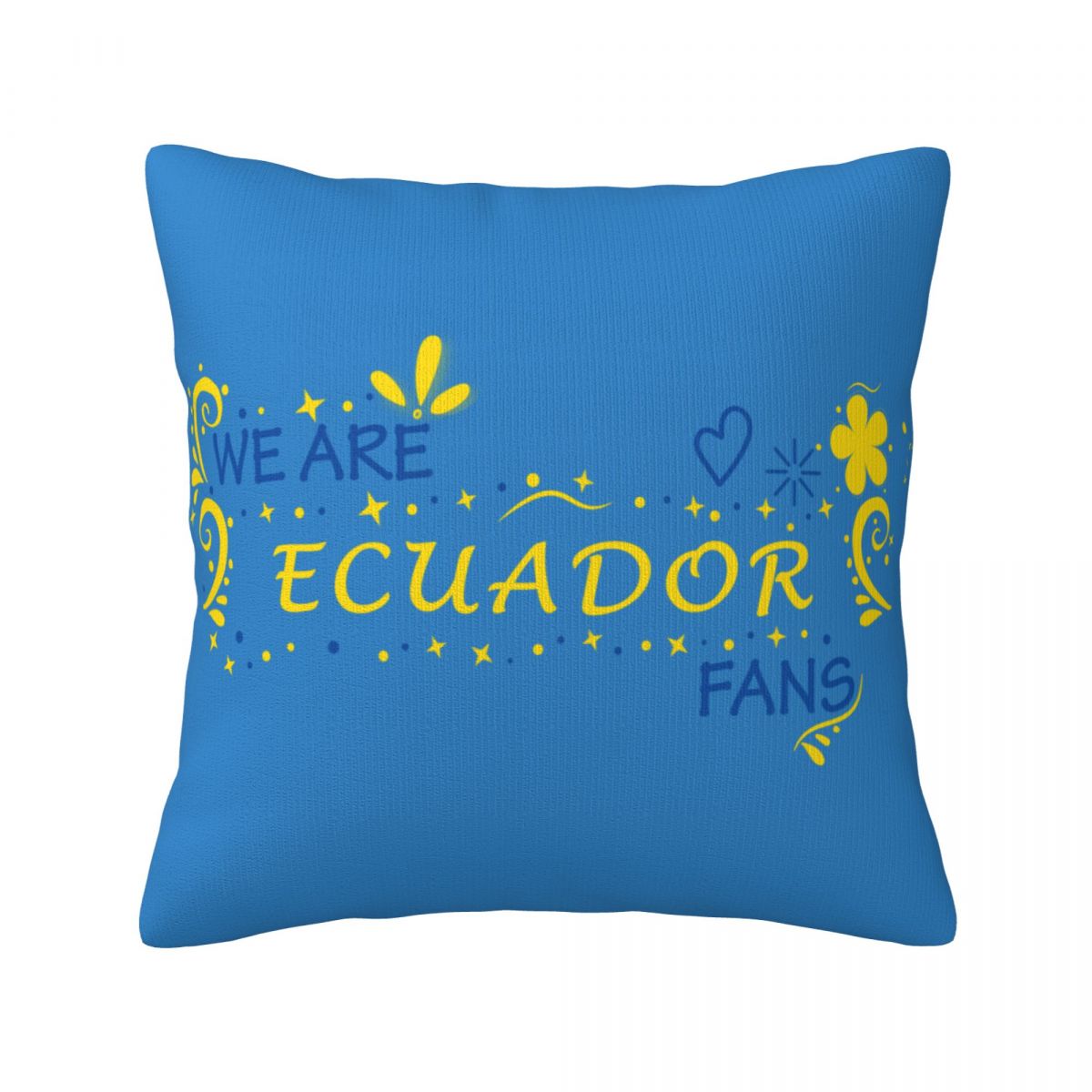 We Are Ecuador Fans Short Plush Cushion for Home Decor