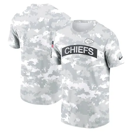 Men's Kansas City Chiefs  Arctic Camo 2024 Salute To Service Performance T-Shirt