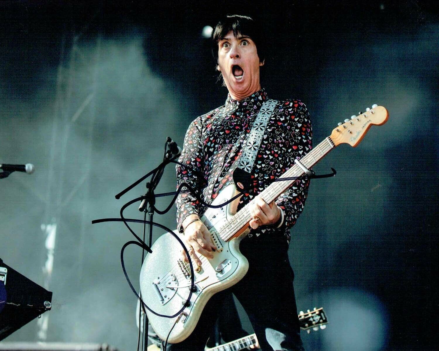 Johnny MARR SIGNED Autograph 10x8 Photo Poster painting 5 AFTAL COA The SMITHS Legend