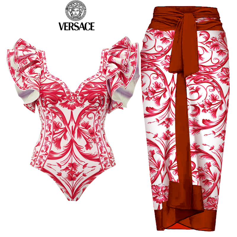 【Versace】Τυπωμένα ολόσωμα μαγιό και φούστες