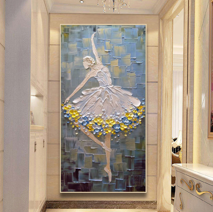 Vertical Diamond Painting of Ballerina