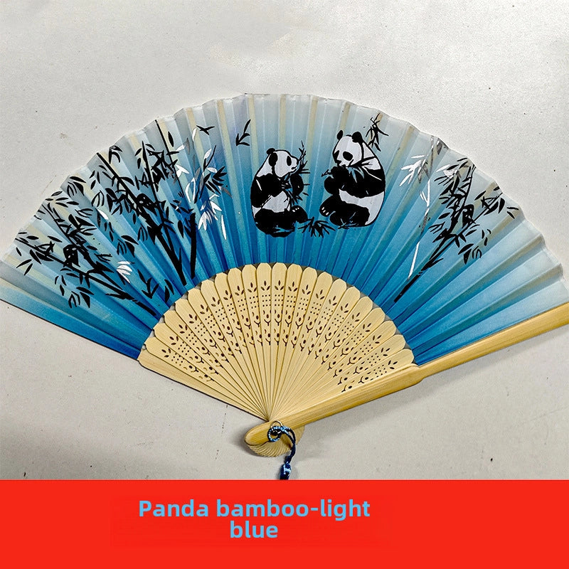 Antique Fan Folding Fan Men’s And Women’s Classical Dancing Fan Ancient Costume Performance Photography Hanfu Props Chinese Style Handmade Folding Fan