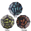 12 Sided Fitness Action Choice Dice Lightweight & Versatile Movement Training Dice Balance & Strength Improvement Interactive Number Dices for Gym Workouts & Yoga Exercise