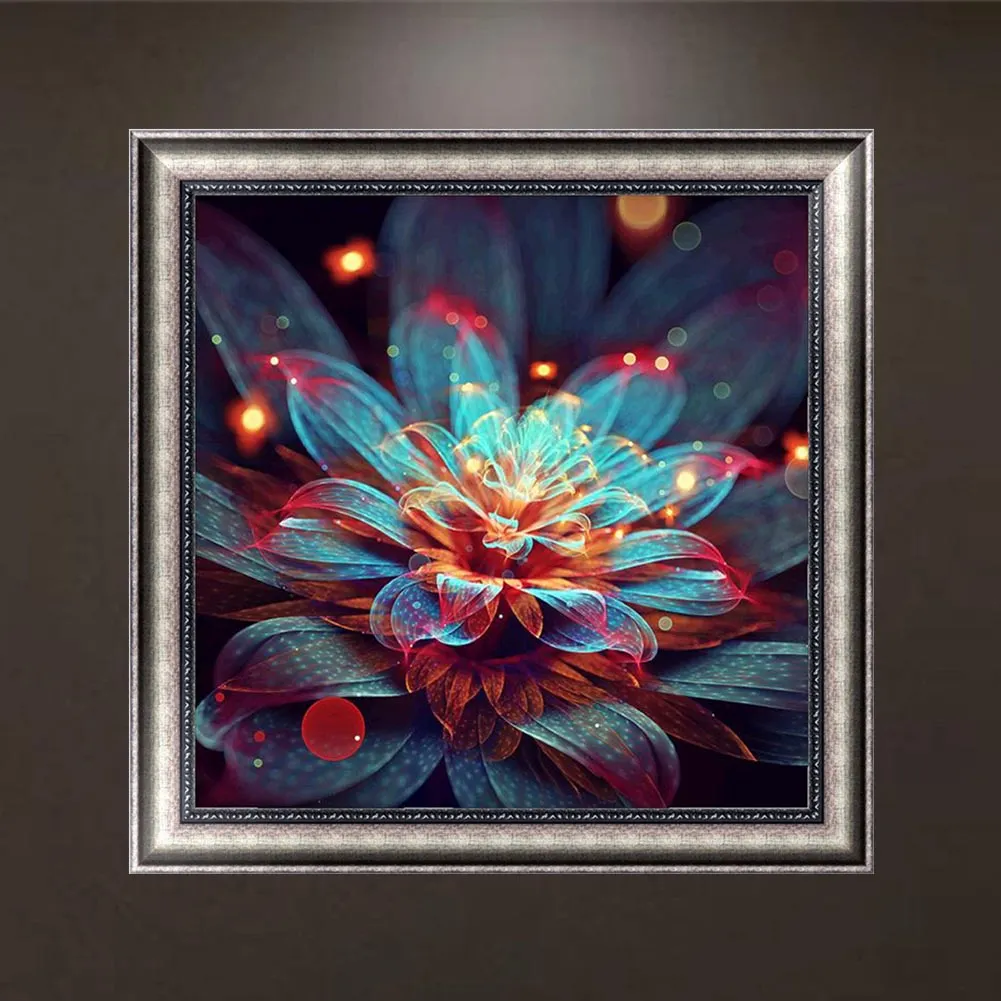 Partial Round Diamond Painting 30*30cm - Flower