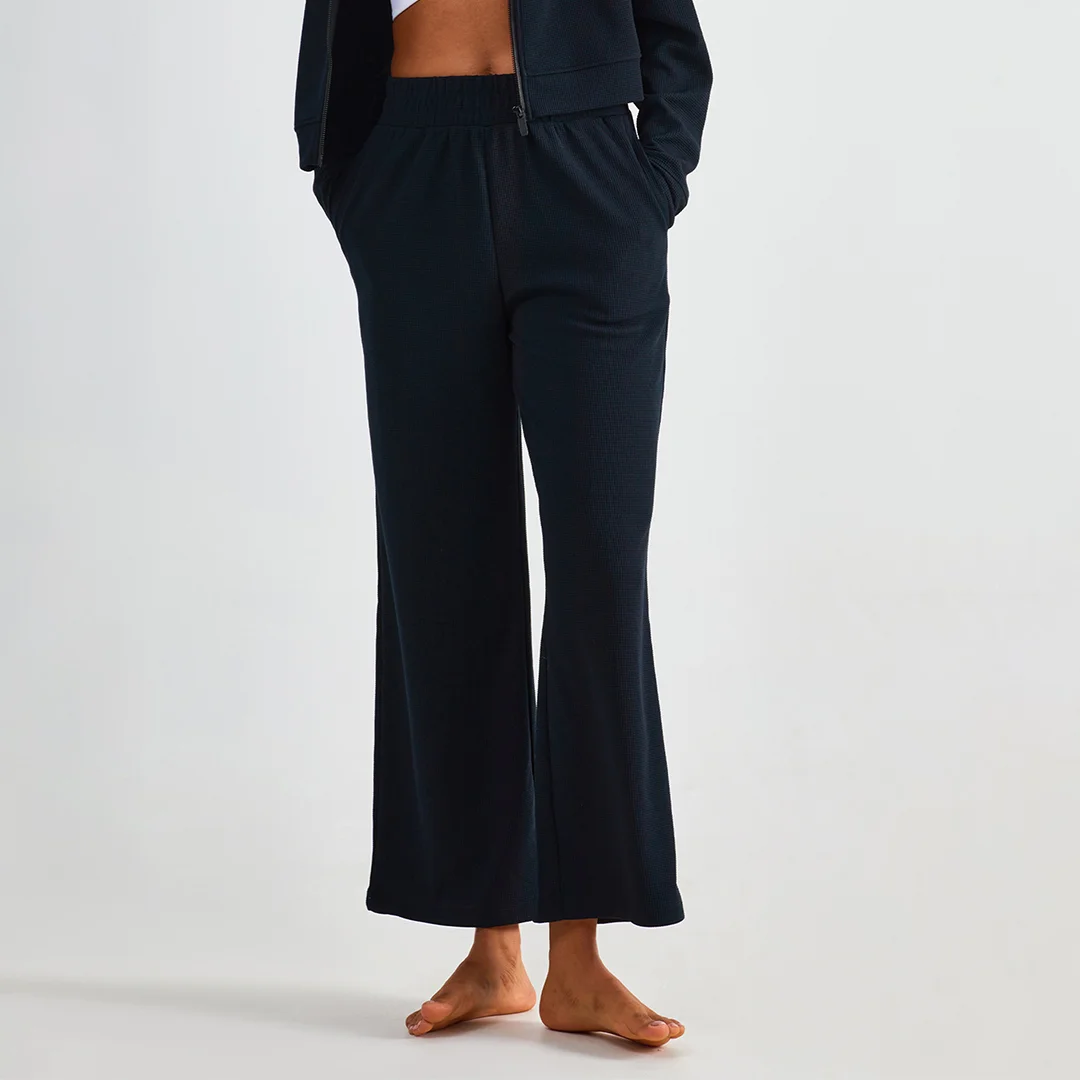 Waffle loose casual pants
