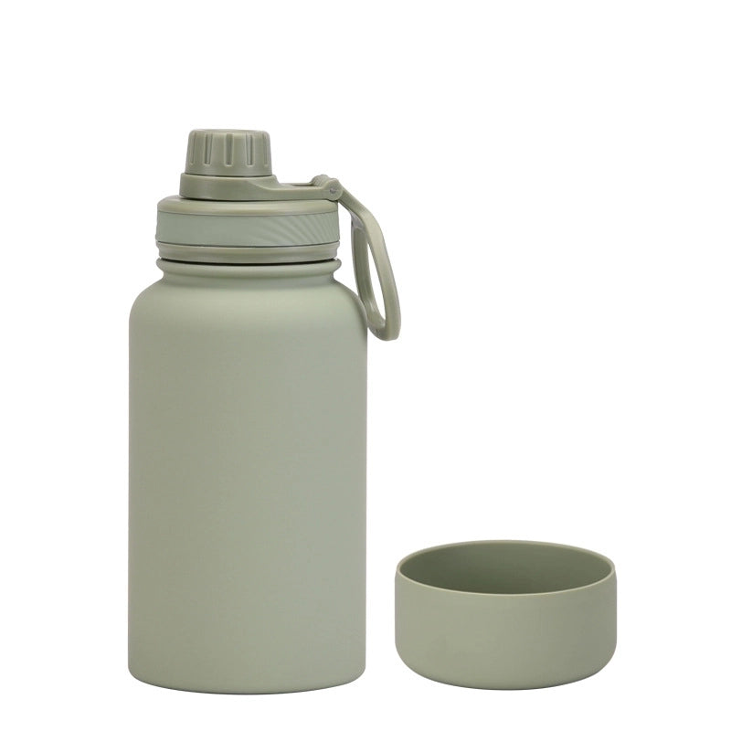 Casual Solid Color Stainless Steel Silica Gel Water Bottles 1 Piece