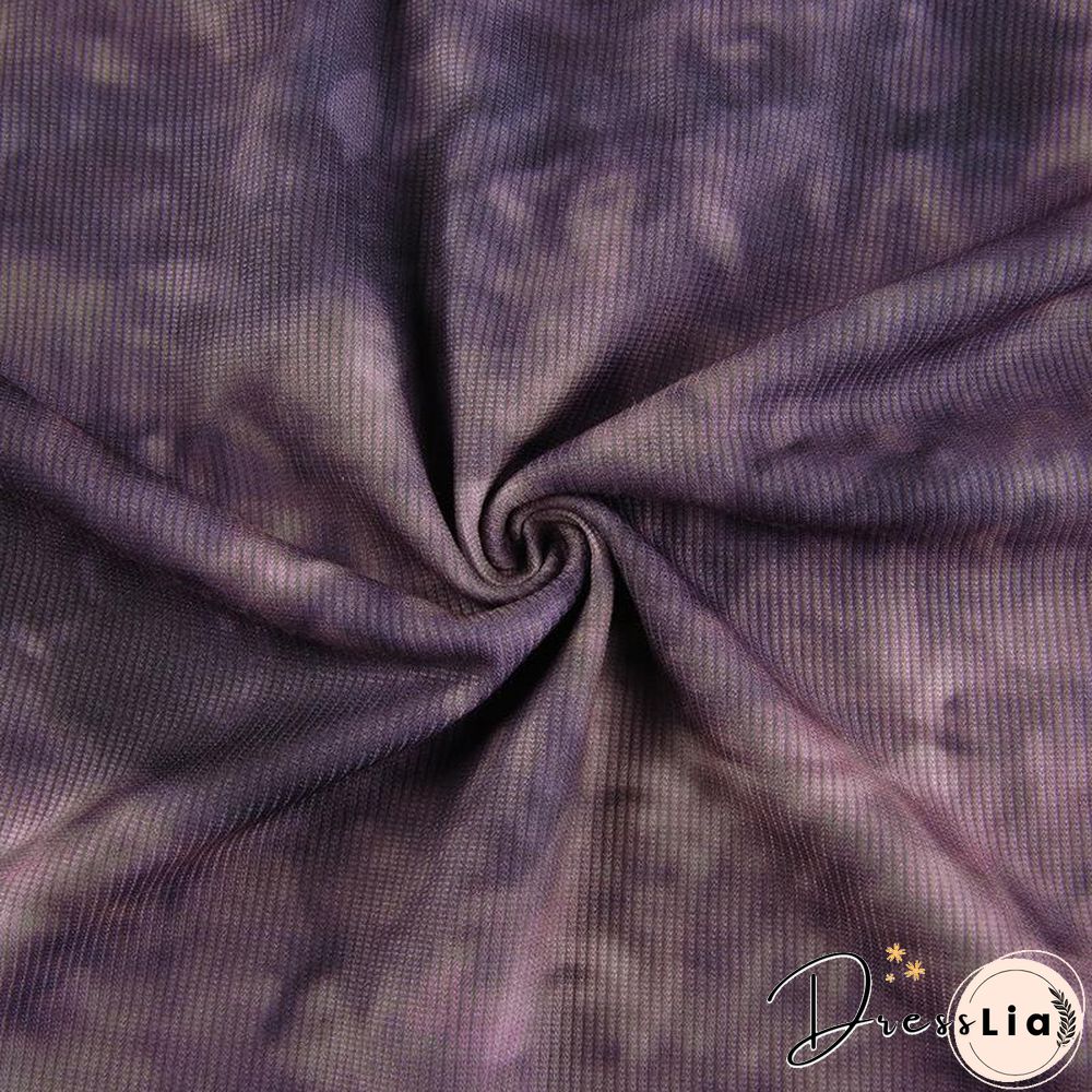 Retro V Neck Printed Slim Shirt