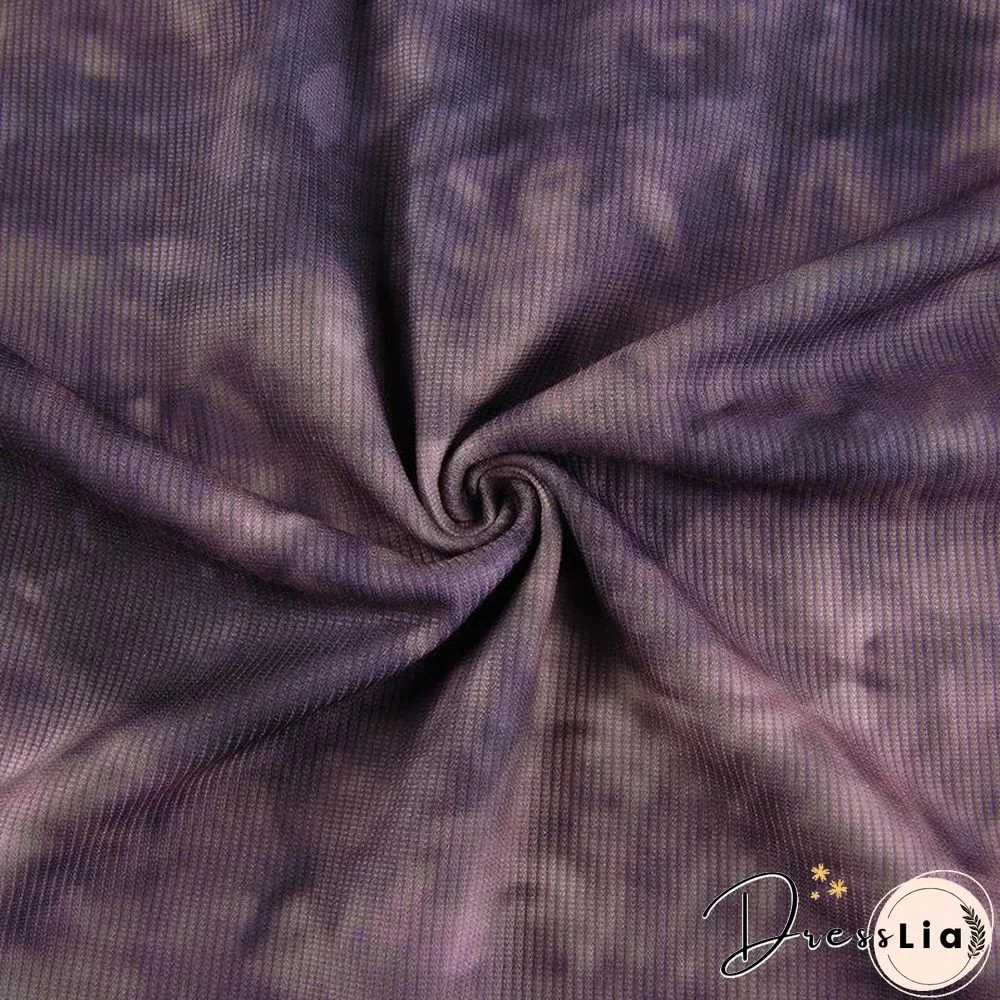 Retro V Neck Printed Slim Shirt