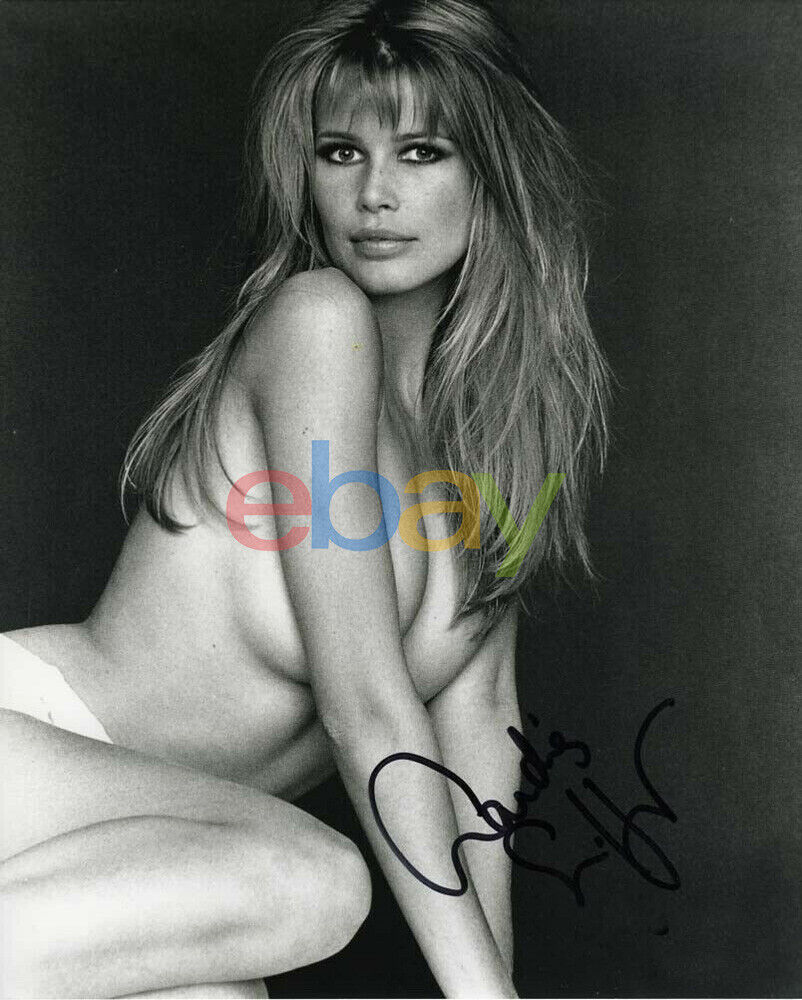 Claudia Schiffer Autographed Signed 8x10 Photo Poster painting reprint