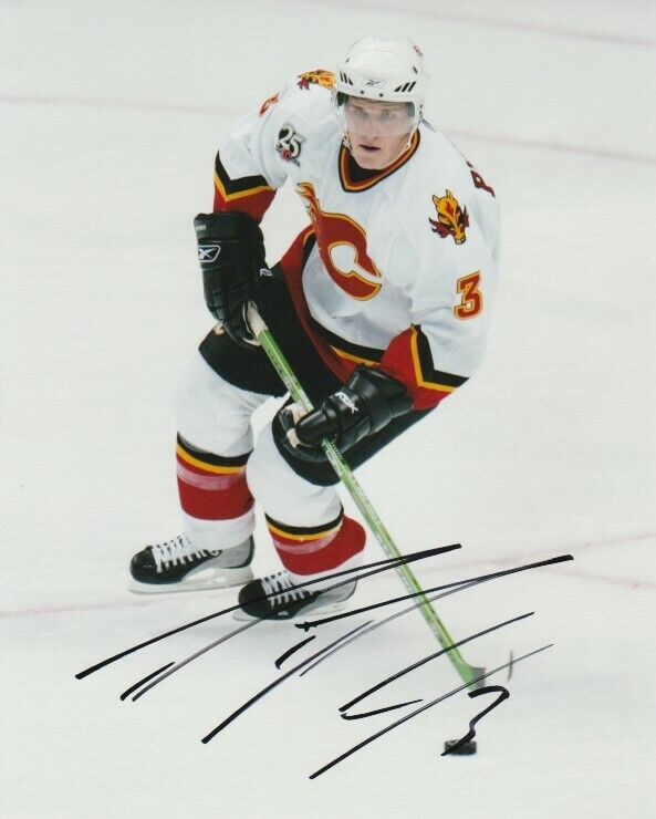 DION PHANEUF SIGNED CALGARY FLAMES 8x10 Photo Poster painting #1 Autograph