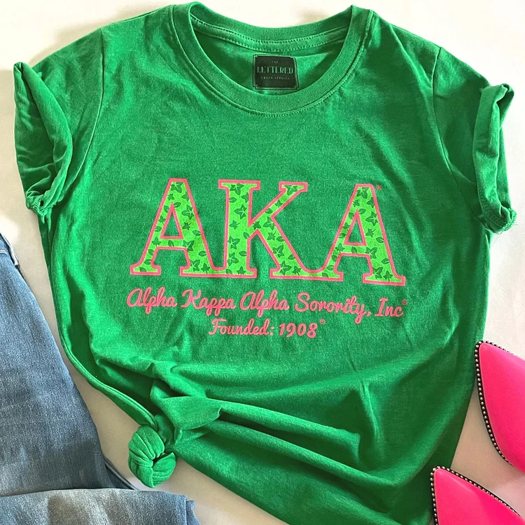 AKA Ivy Leaves T-Shirt In Green