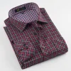 2020 Plaid Single Pocket Shirt