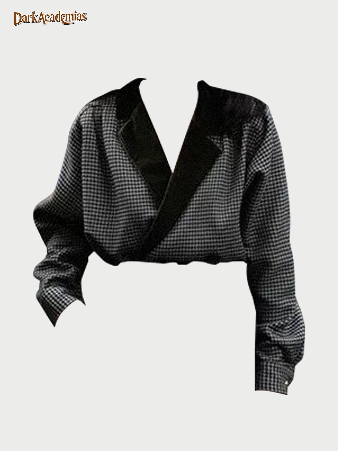 Darkacademias  Houndstooth Blouse