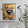 Diamond Painting-DIY Full Round Drill Raccoon