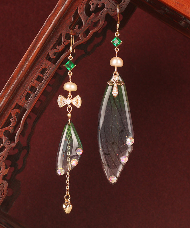 VCSHOES Butterfly Wings Drop Earrings