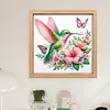 Humming Butterfly Glass Bead Partial 11CT DIY Stamped Cross Stitch Kits for Beginners Adults Home Decor Cross Stitch Art and Crafts Kits 14.04x14.04in tapestrymarket