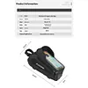 1.5L Bike Front Frame Bag Hard Shell Cycling Pouch for Road Bikes Mountain Bikes