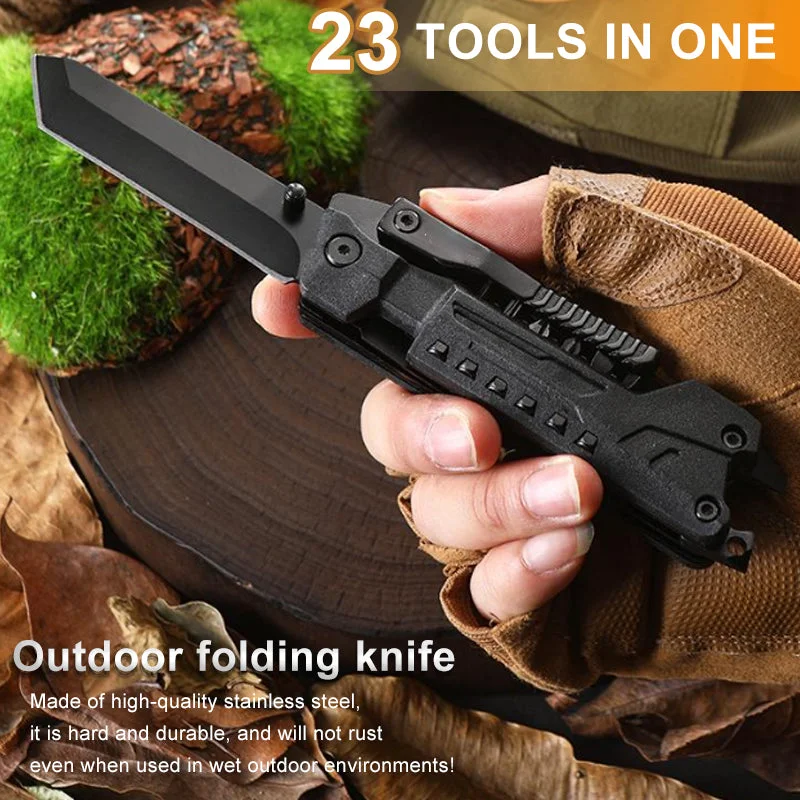 23 Werkzeuge in einem | Outdoor-Multifunktions-Taschenmesser Klappmesser