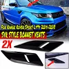 1Pair Hood Air Vent Cover Trims Gloss Black Fit for Range Rover Sport L494 14-18