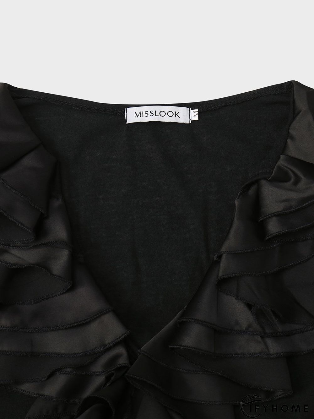 Black Long Sleeve Vintage Top | IFYHOME