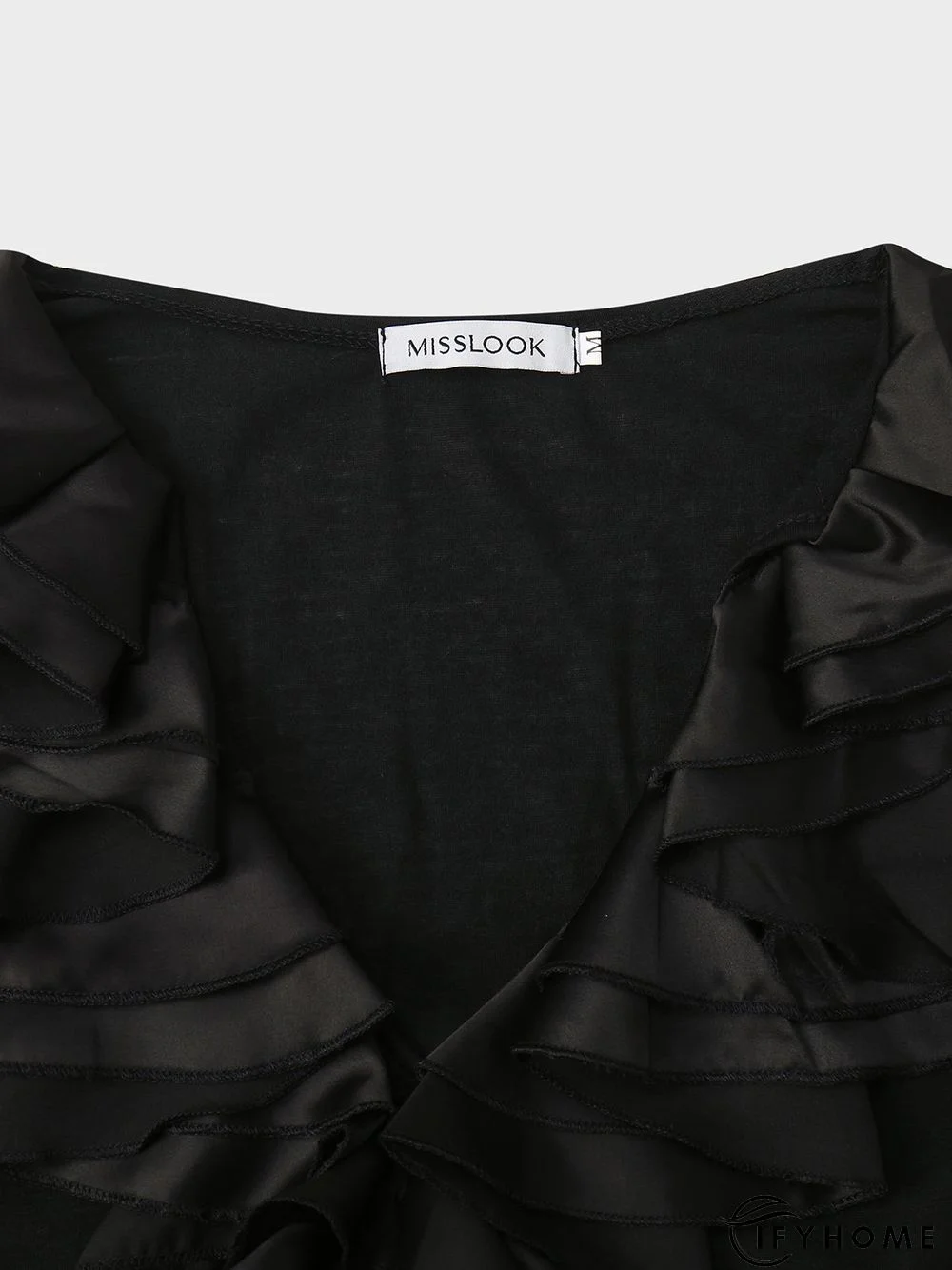 Black Long Sleeve Vintage Top | IFYHOME