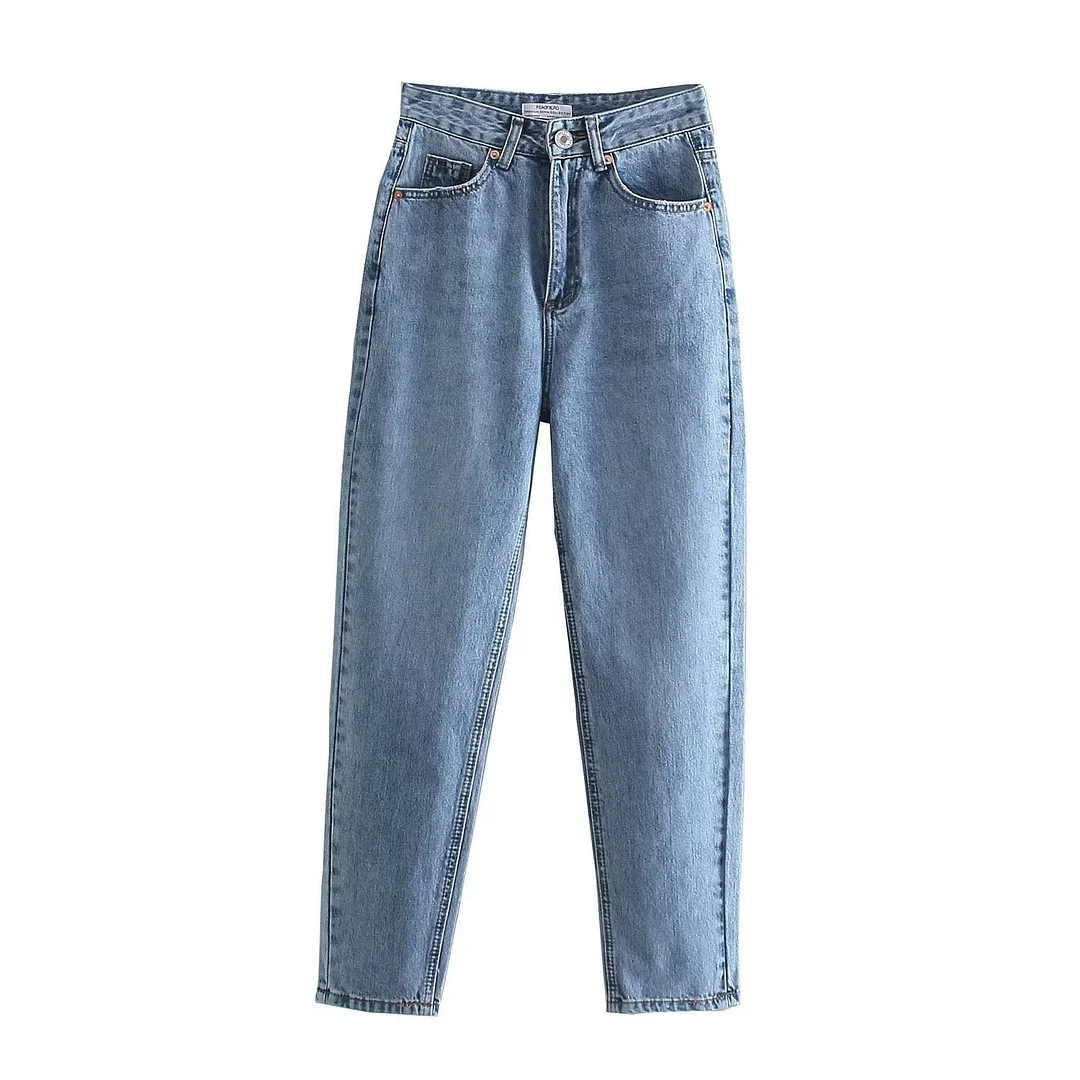 Women's High Waist Loose Comfortable Denim Jeans