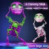 3D Printed Dancing Pink Skull Skeleton Funny Mini Skeleton Weird Dancing With Music Home Decor Holiday Gift