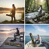 2 Layers 600D Oxford Fishing Pole Case & Bag Fishing Pole Storage Bag for Travel