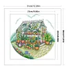 Sunshine Garden-14CT Stamped Cross Stitch 31*30cm/12.2*11.81in tapestrymarket