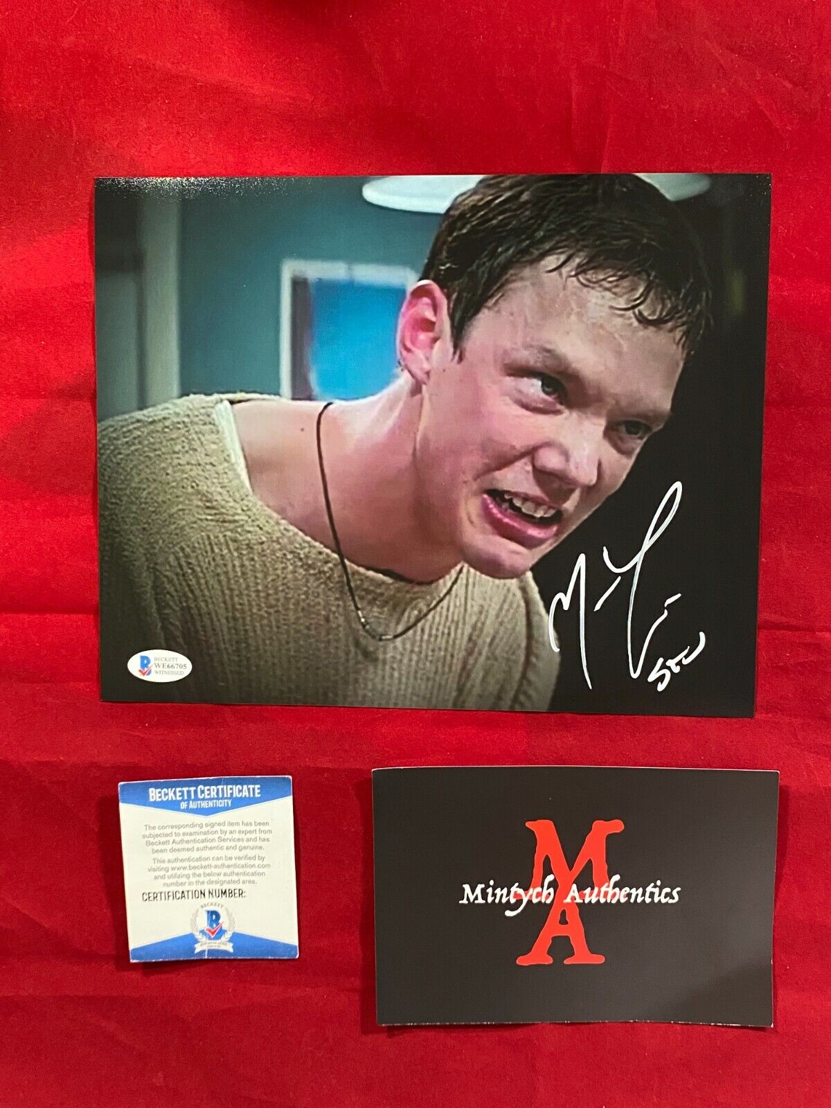 MATTHEW LILLARD AUTOGRAPHED SIGNED 8x10 Photo Poster painting! SCREAM! BECKETT COA! HORROR!