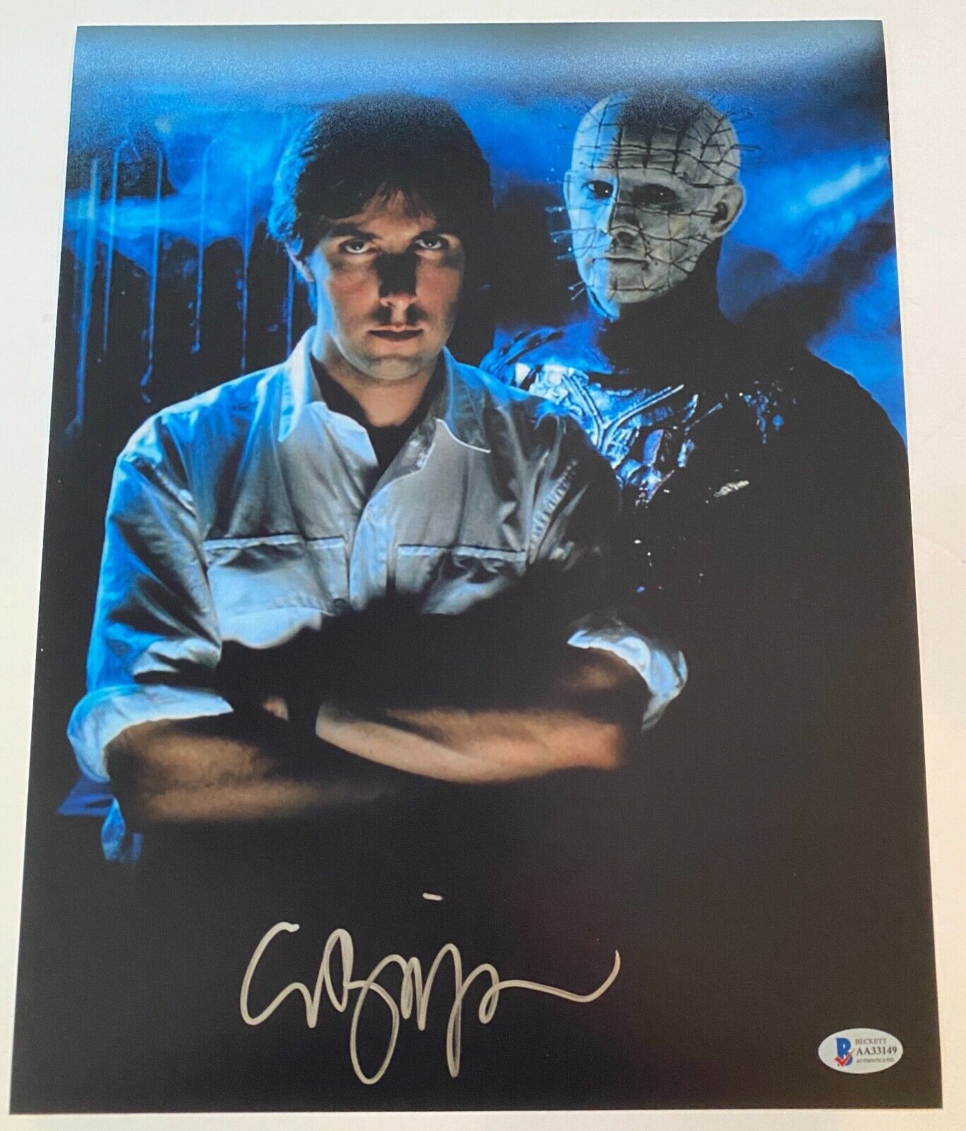 Clive Barker Signed Autograph 11x14 Photo Poster painting Poster Hellraiser Horror Beckett COA