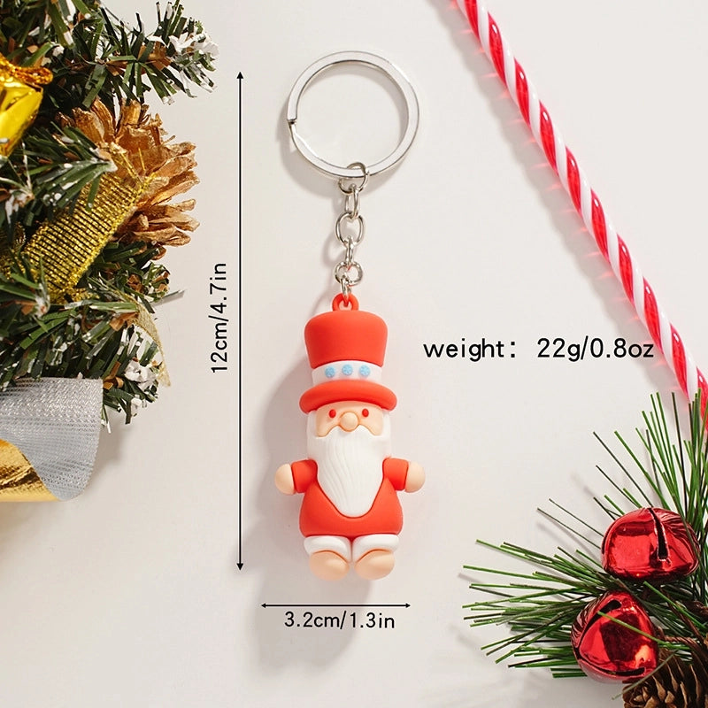 Cartoon Style Snowman Alloy Christmas Women’s Keychain