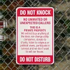 Do Not Knock Do Not Disturb - Vintage Metal Signs(12*16Inch) - Warning