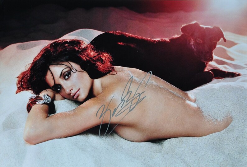 PENELOPE CRUZ SIGNED Topless Poster Vanilla Sky, All the Pretty Horses, Blow 11x 14 partial nude wcoa