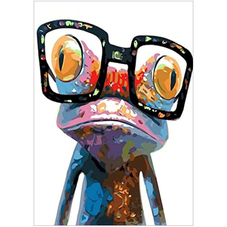 Cartoon Frog - Full Round Drill Diamond Painting - 30x40cm(Canvas)