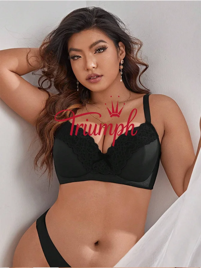 Triumph - (3 ks) čipkovan&aacute; podprsenka nadmernej veľkosti