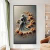 (40*70cm)Flower Skirt Girl - Full Round Drill Diamond Painting