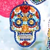 4pcs Diamond Painting Skull Ornament Keychain