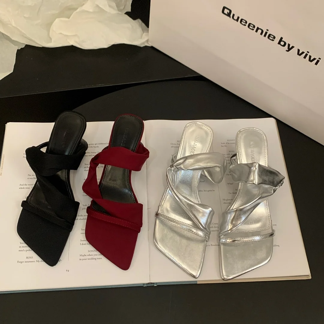 Churchf Churchf The New 2024 Summer Temperament High Heels Sandals