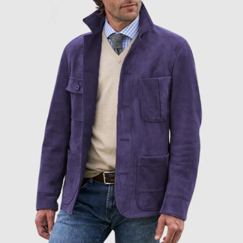 Men's Retro Casual Lapel Jacket