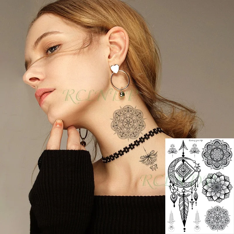 Waterproof Temporary Tattoo Sticker Butterfly Flower wing fake tatto flash tatoo tatouage temporaire waist chest for women girl