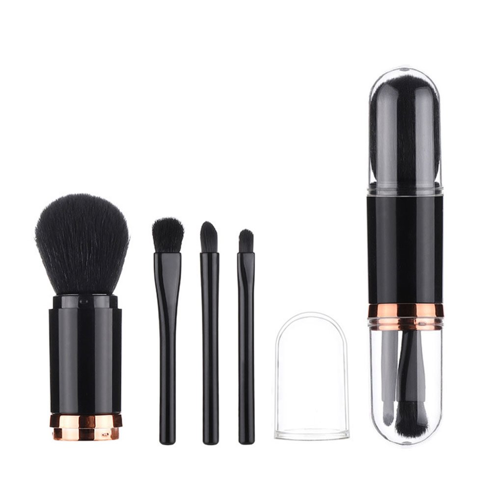 Shecustoms™ 4 in 1 Portable Makeup Brush Set
